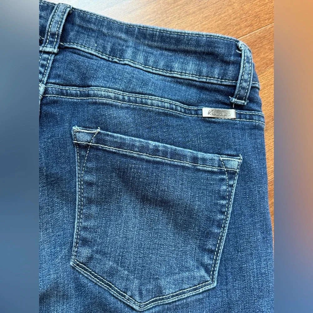KANCAN Stylish Blue Distressed Women's Jeans